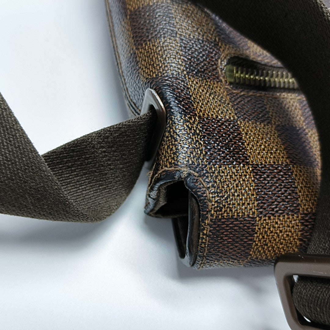 BROOKLYN Damier Ebene Coated Canvas Brown