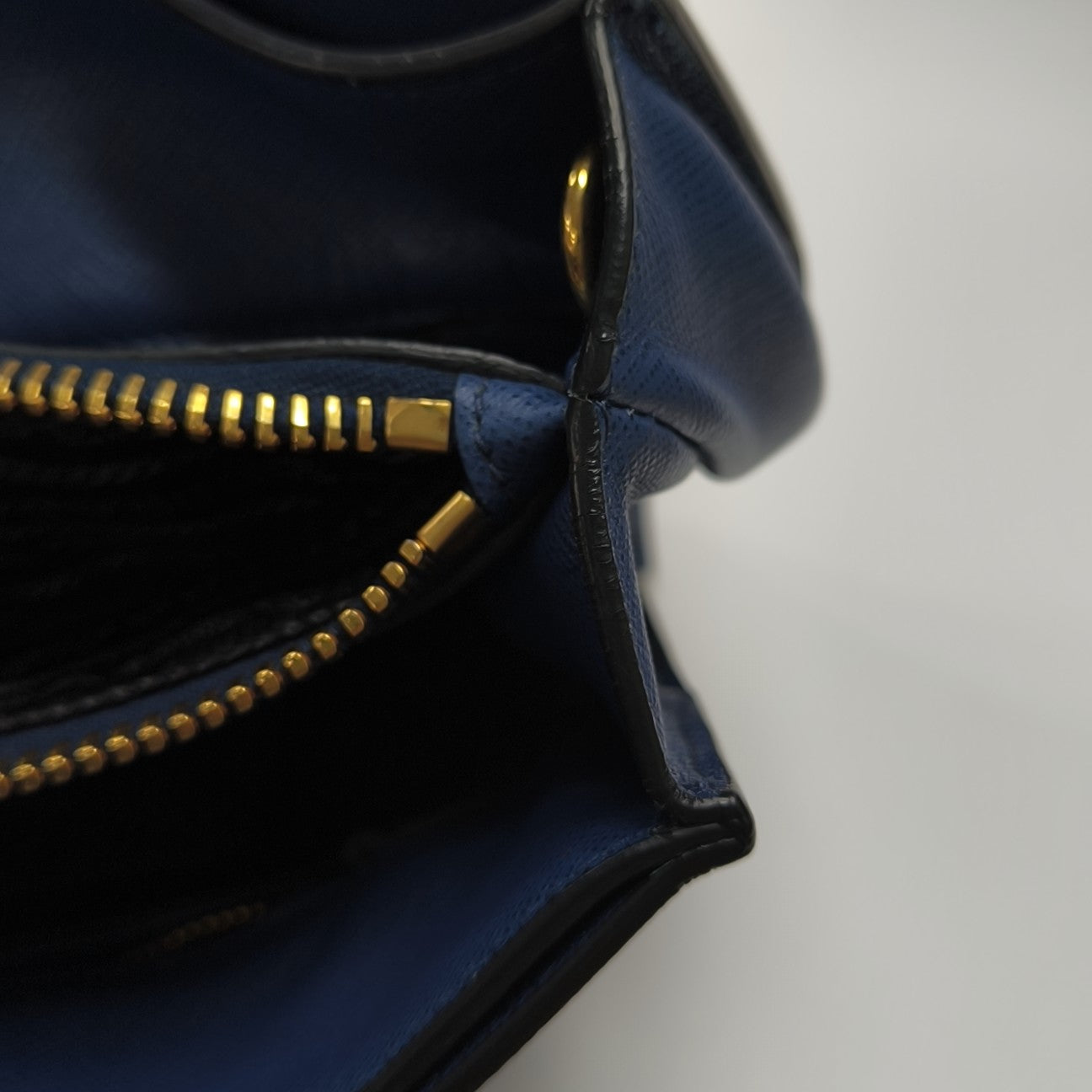 Calfskin Tote Bag Medium Blue