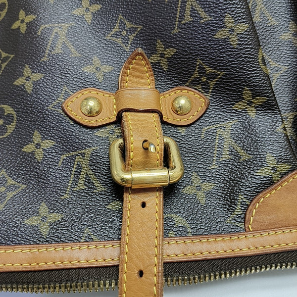 PALERMO GM Monogram Coated Canvas Brown