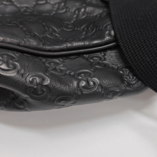 Monogram Calfskin Shoulder Bag Black