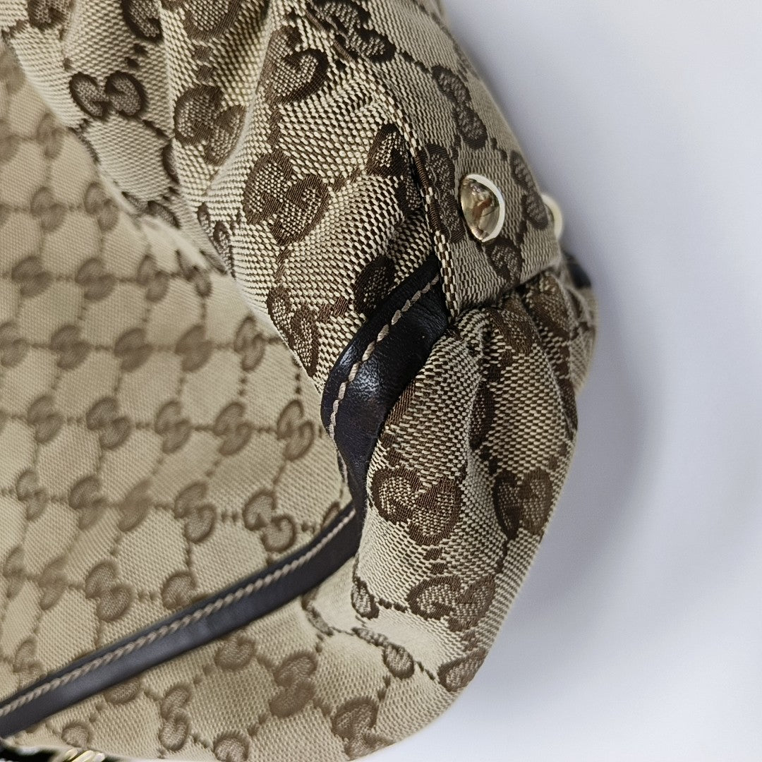 Abbey Monogram Canvas Beige