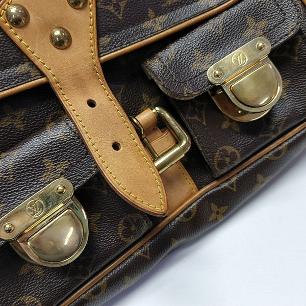 HUDSON PM Monogram Coated Canvas Brown
