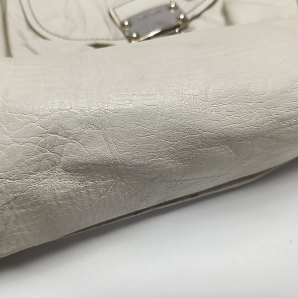 Calfskin Shoulder Bag White