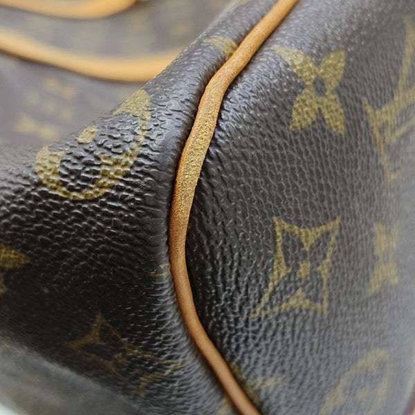 KEEPALL 50 Monogram Coated Canvas Brown