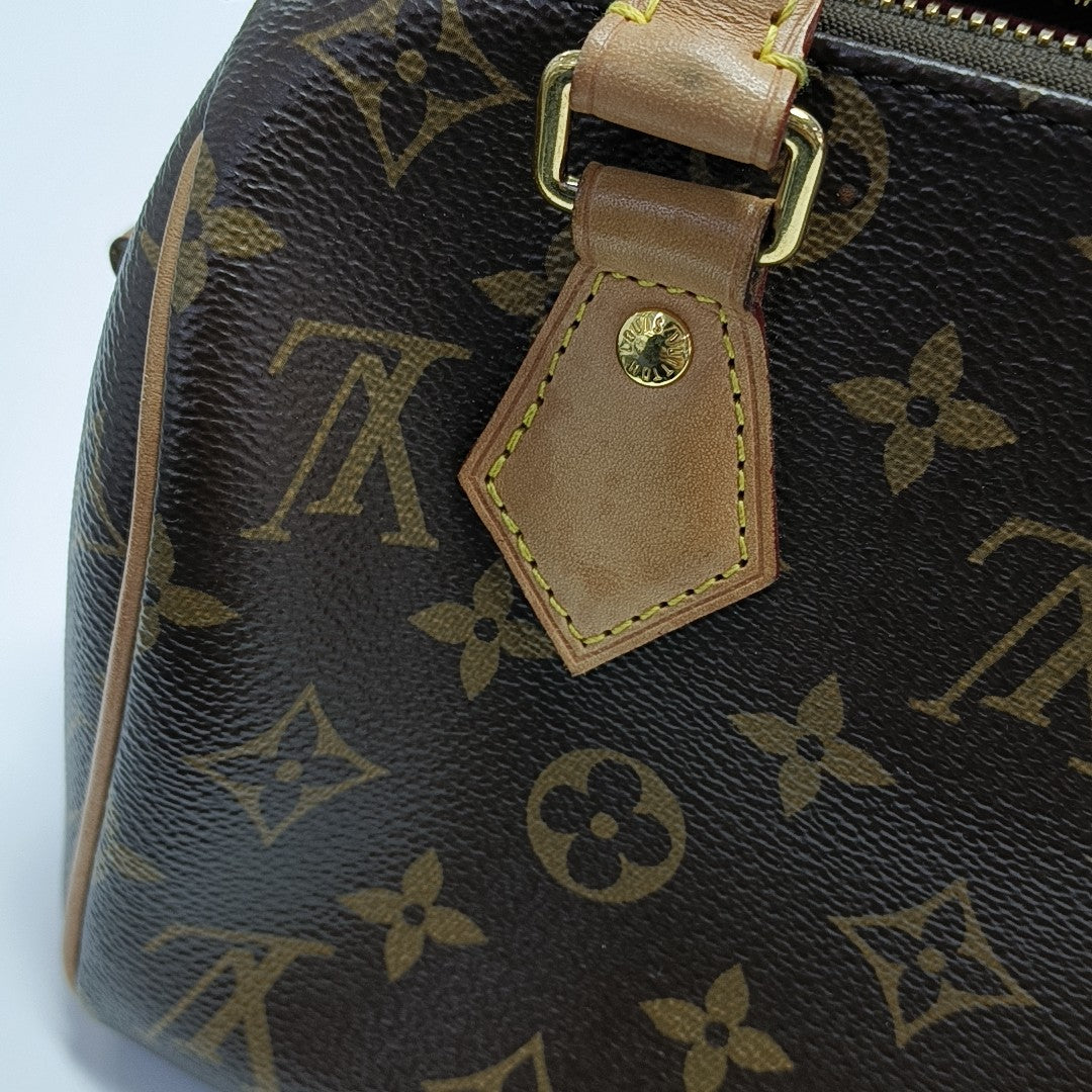SPEEDY 20 Monogram Coated Canvas Brown