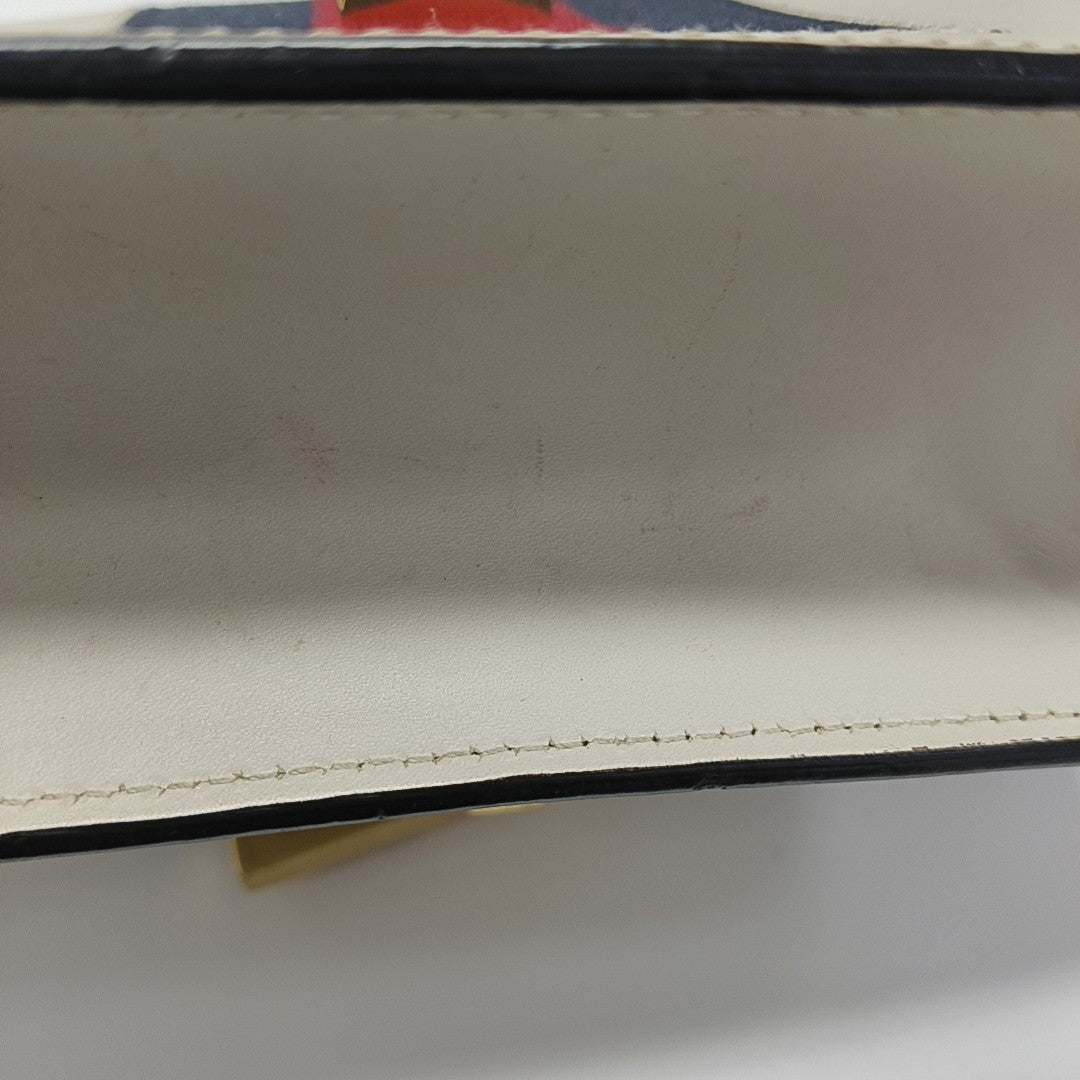 Authenticated pre-owned  Sylvie Mini Calfskin White - Shoulder Bag at Looply