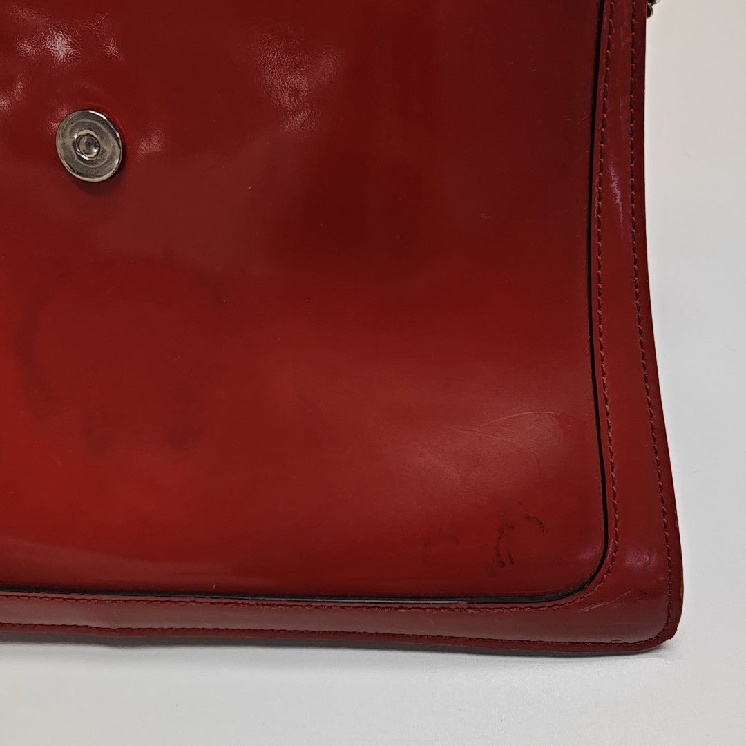 Faye Medium Patent Leather Red