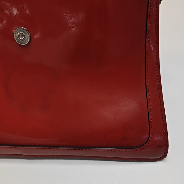 Faye Medium Patent Leather Red