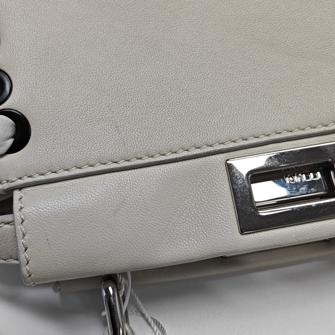 Peekaboo Mini Calfskin White