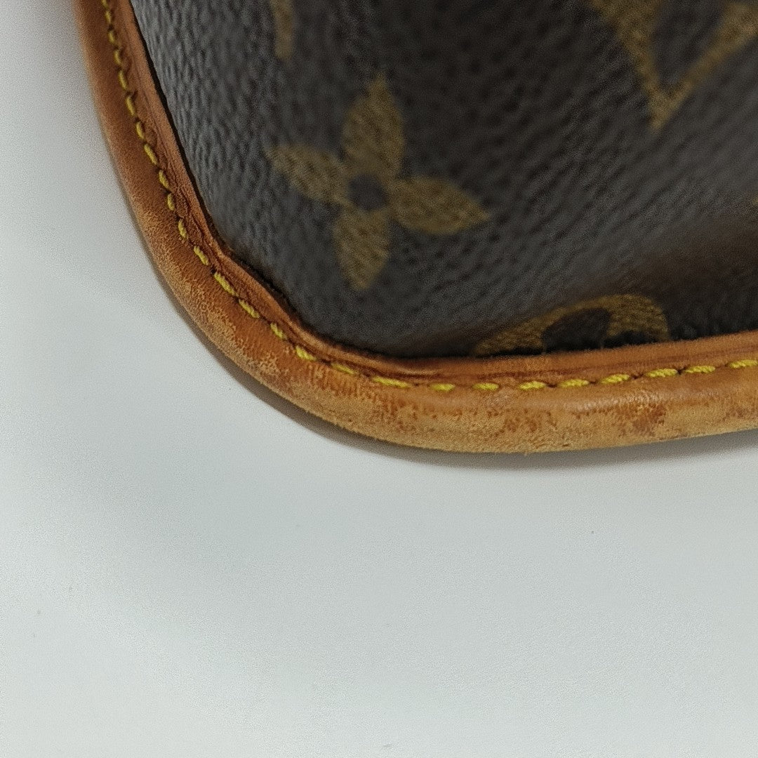 SOLOGNE PM Monogram Coated Canvas Brown