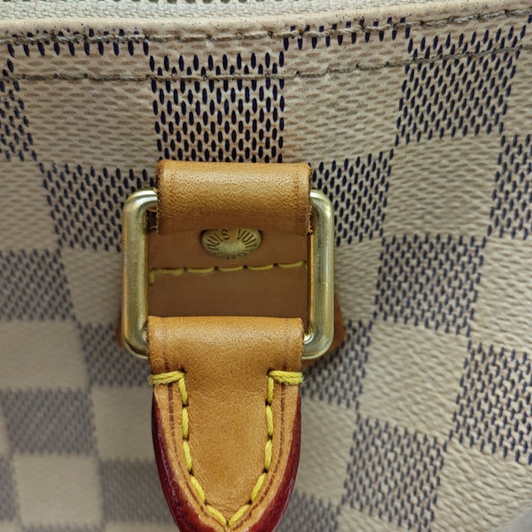 SPEEDY 25 Damier Azur Coated Canvas White