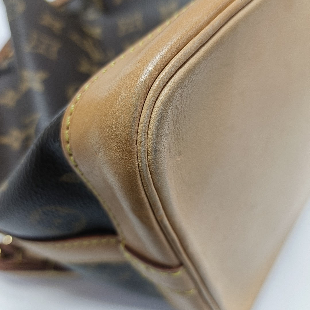 NOÉ BB Monogram Coated Canvas Brown