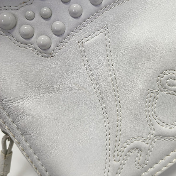 Quilted Calfskin Tote Bag White