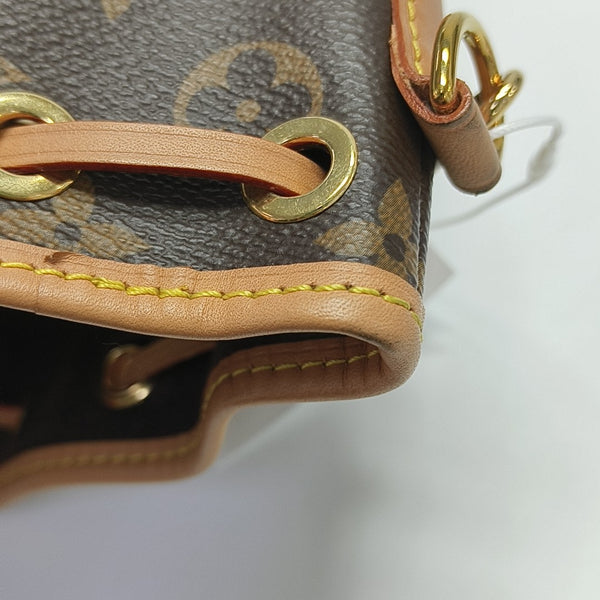 NOÉ Nano Monogram Coated Canvas Brown