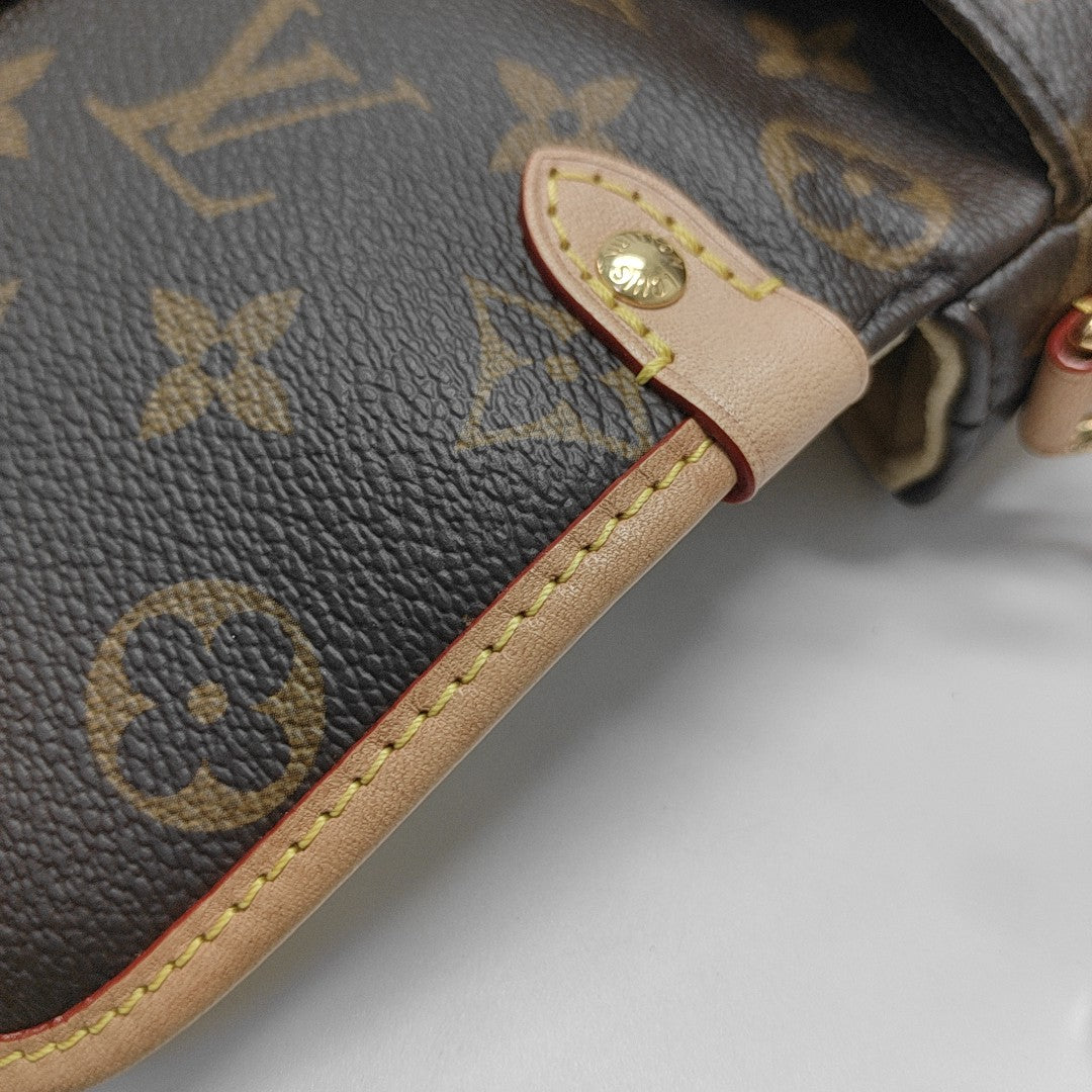 SAUMUR BB Monogram Coated Canvas Brown