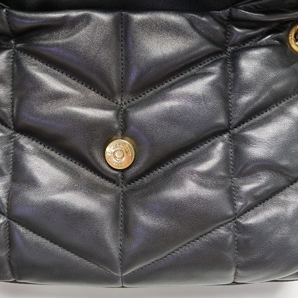 PUFFER Small Quilted Lambskin Black