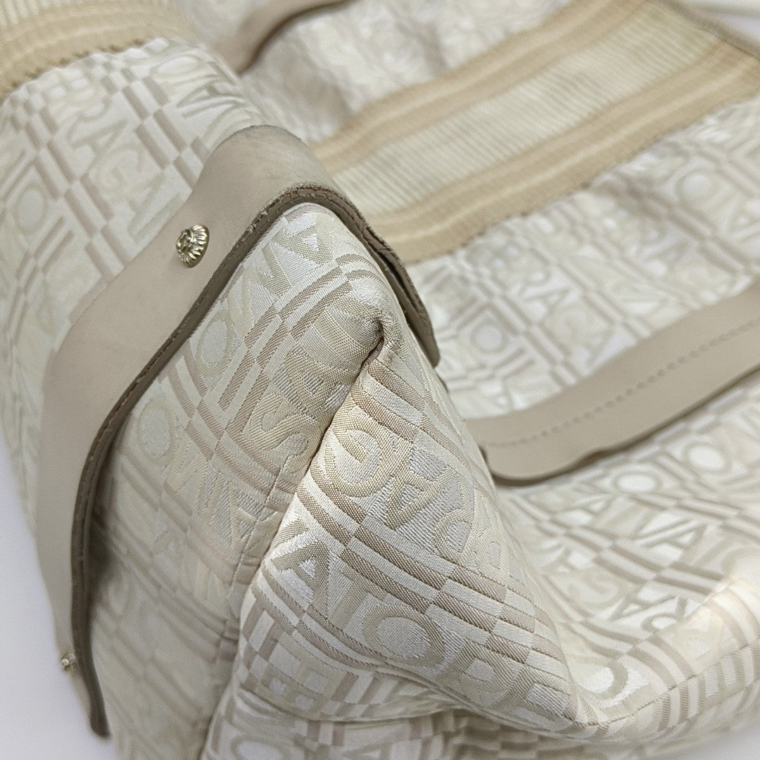 Fabric Tote Bag Beige