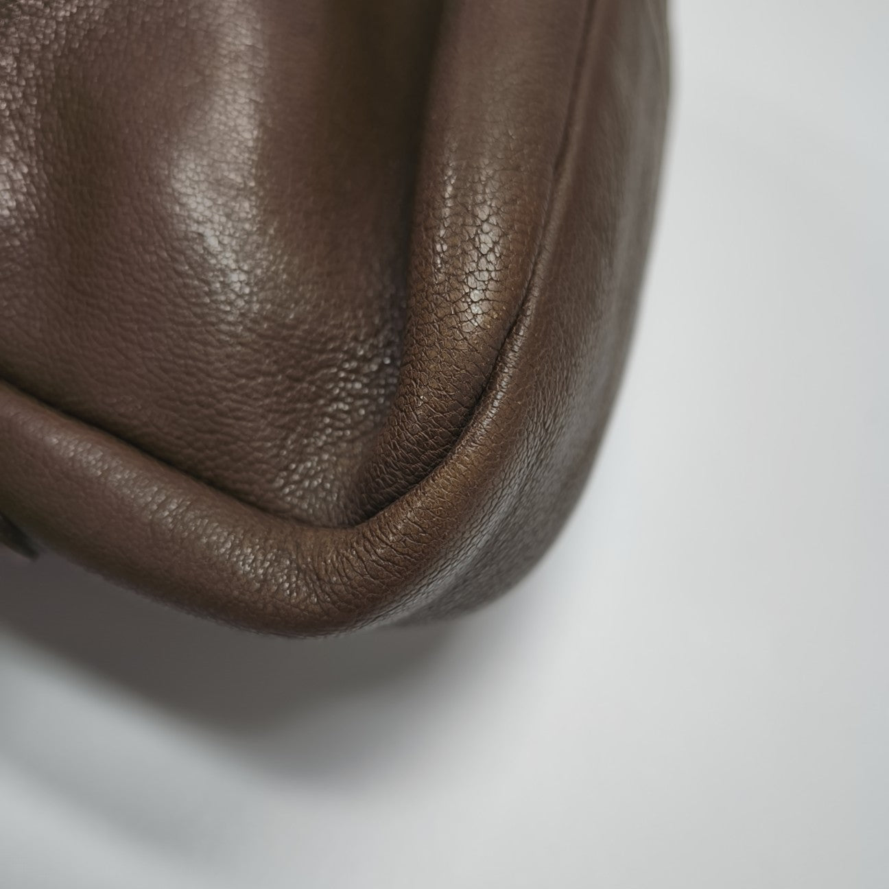 Calfskin Shoulder Bag Brown
