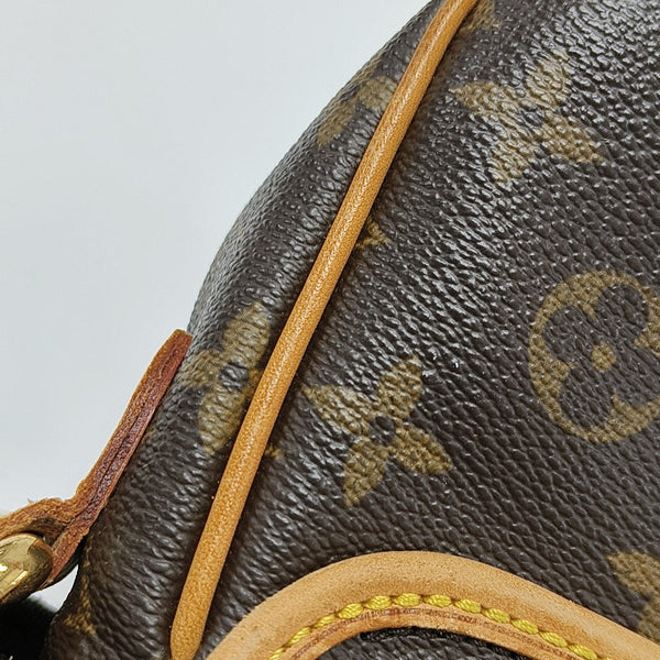 TIKAL Monogram Coated Canvas Brown