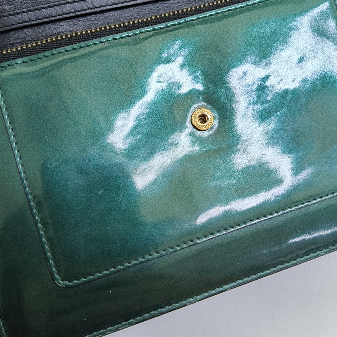 SERPENTI FOREVER Patent Leather Green