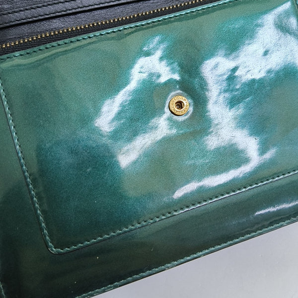 SERPENTI FOREVER Patent Leather Green