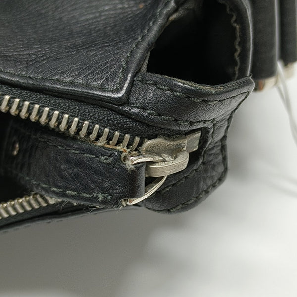 Calfskin Shoulder Bag Black