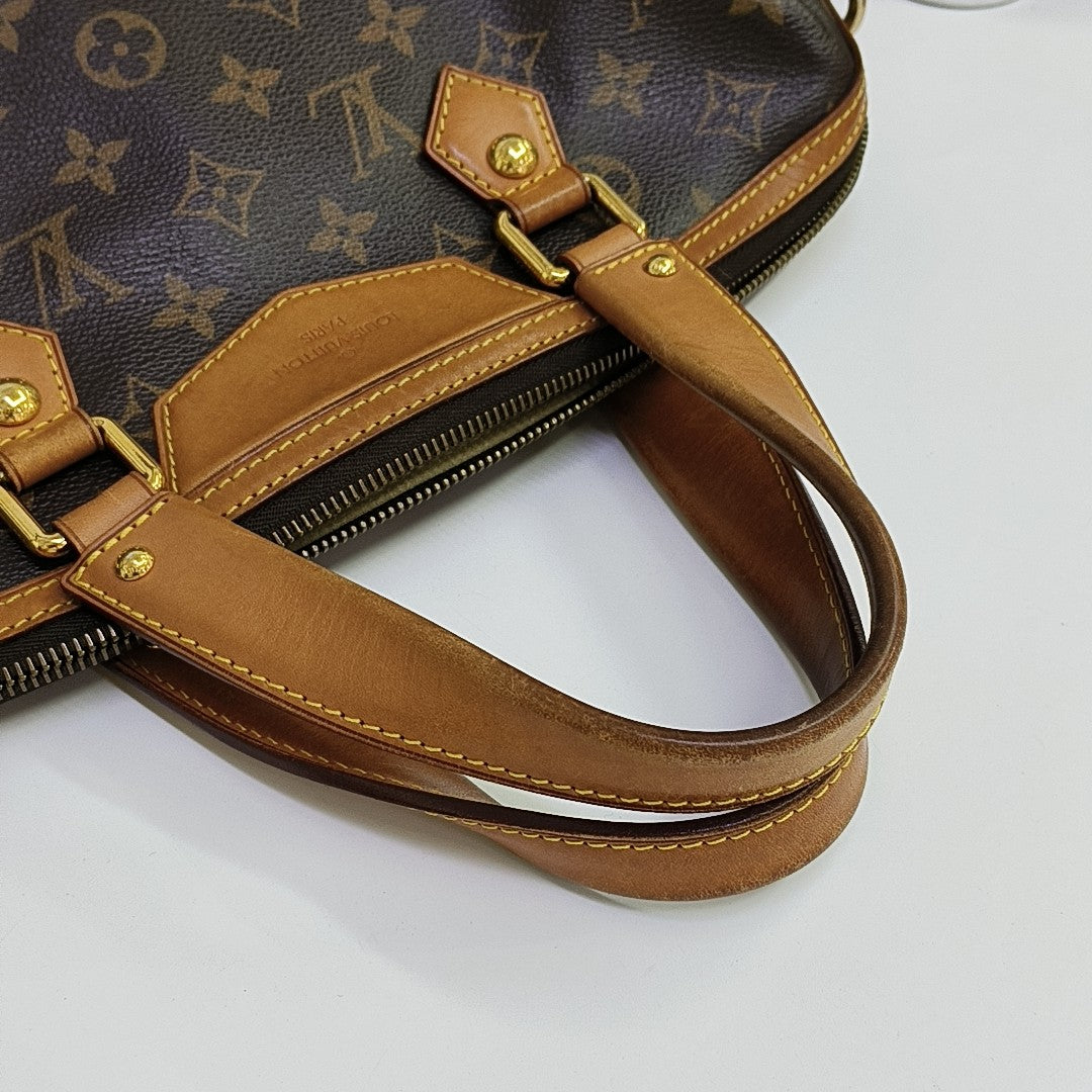 RETIRO NM Monogram Coated Canvas Brown