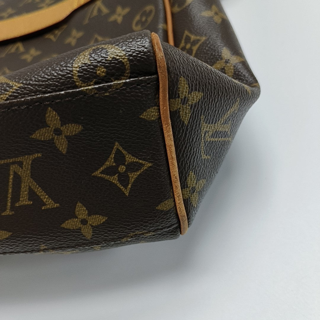 VALMY Monogram Coated Canvas Brown