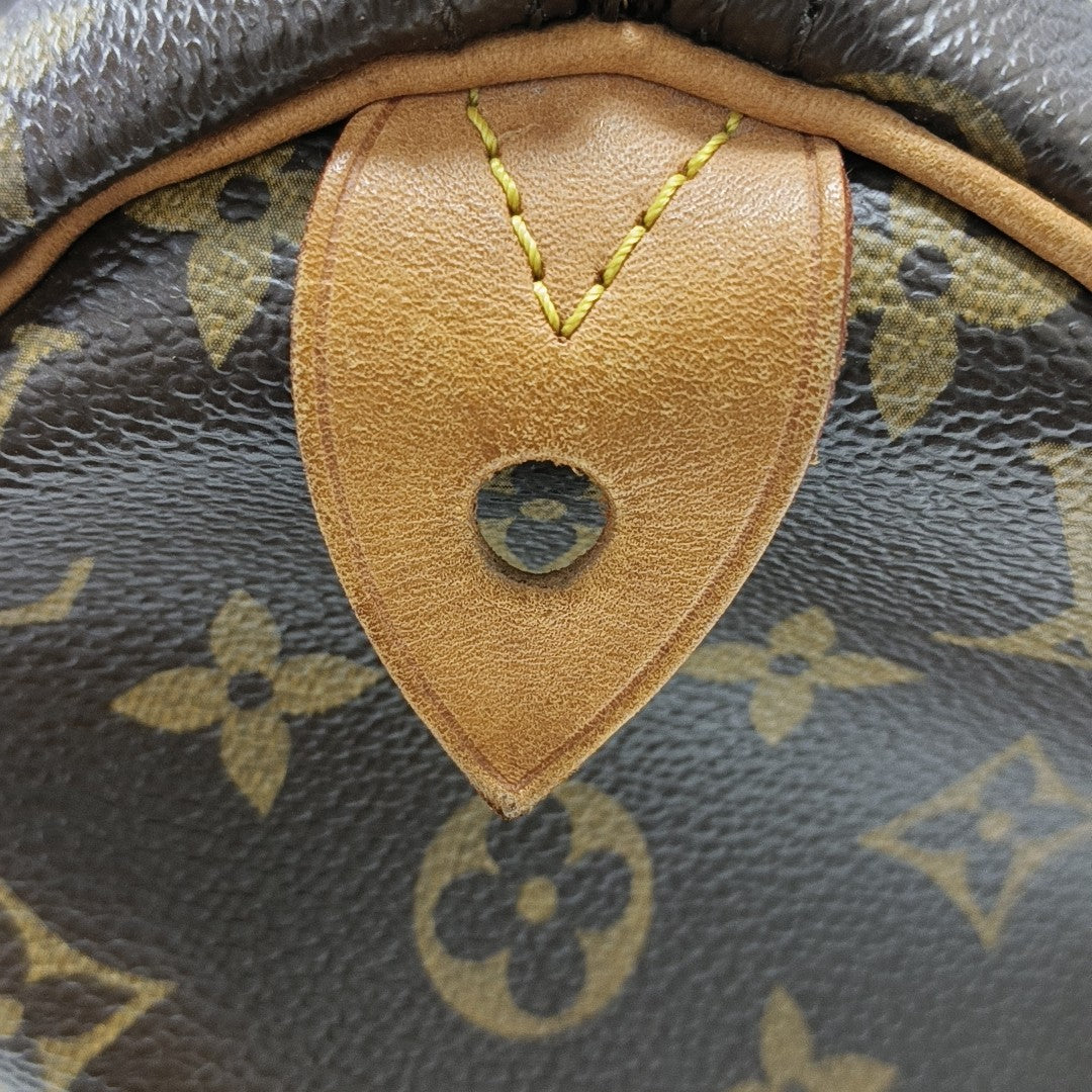 SPEEDY 30 Monogram Coated Canvas Brown