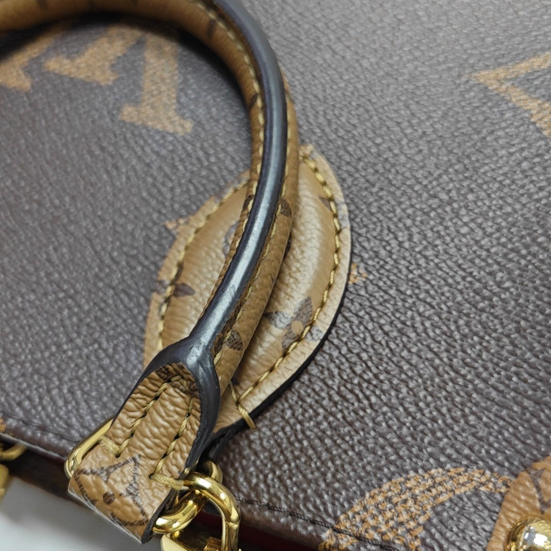 ONTHEGO PM Monogram Coated Canvas Brown