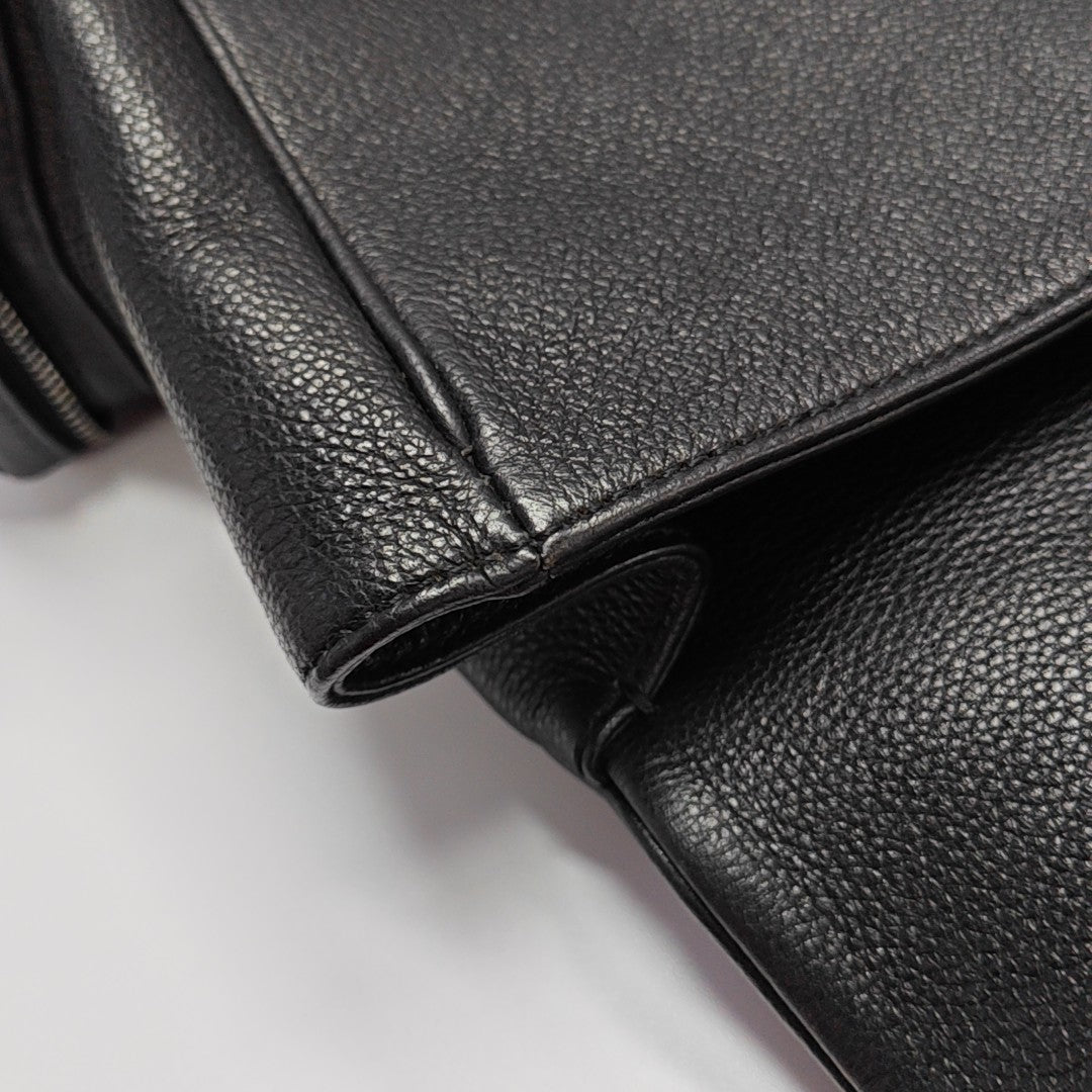 Quilted Grained Calfskin Black
