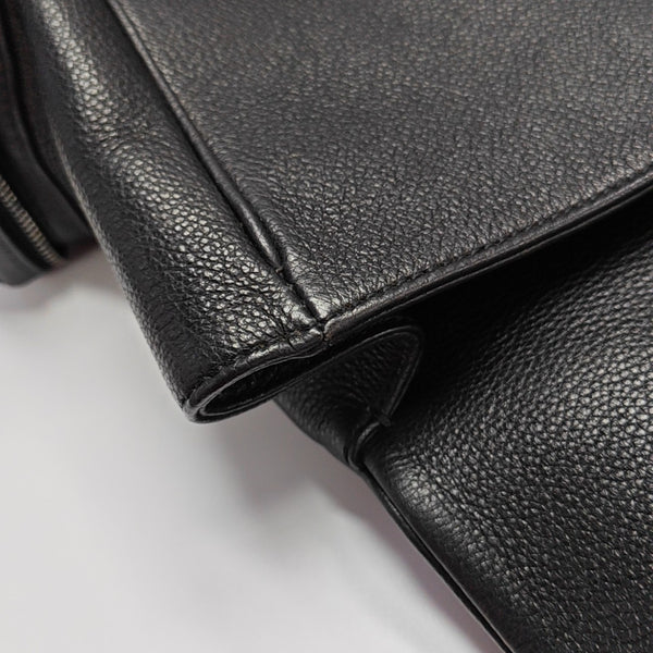 Quilted Grained Calfskin Black