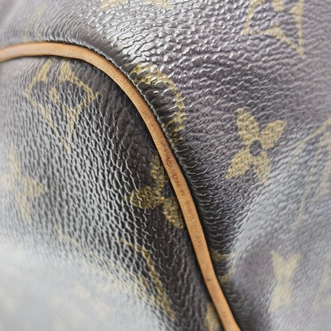 SPEEDY 30 Monogram Coated Canvas Brown