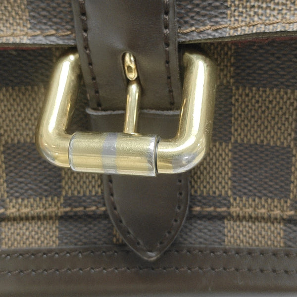 KNIGHTSBRIDGE Damier Ebene Coated Canvas Brown