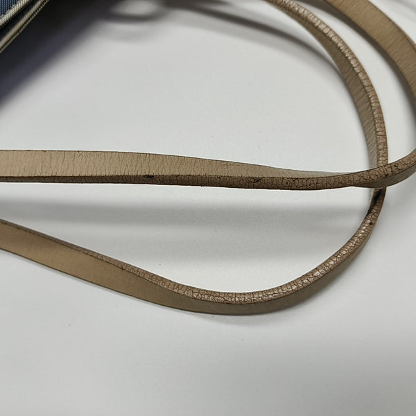 Coated Canvas Top Handle Bag Blue