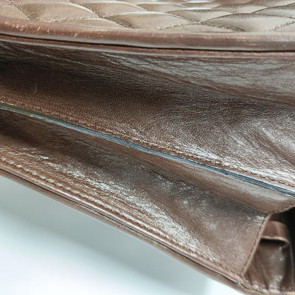 Quilted Calfskin Brown