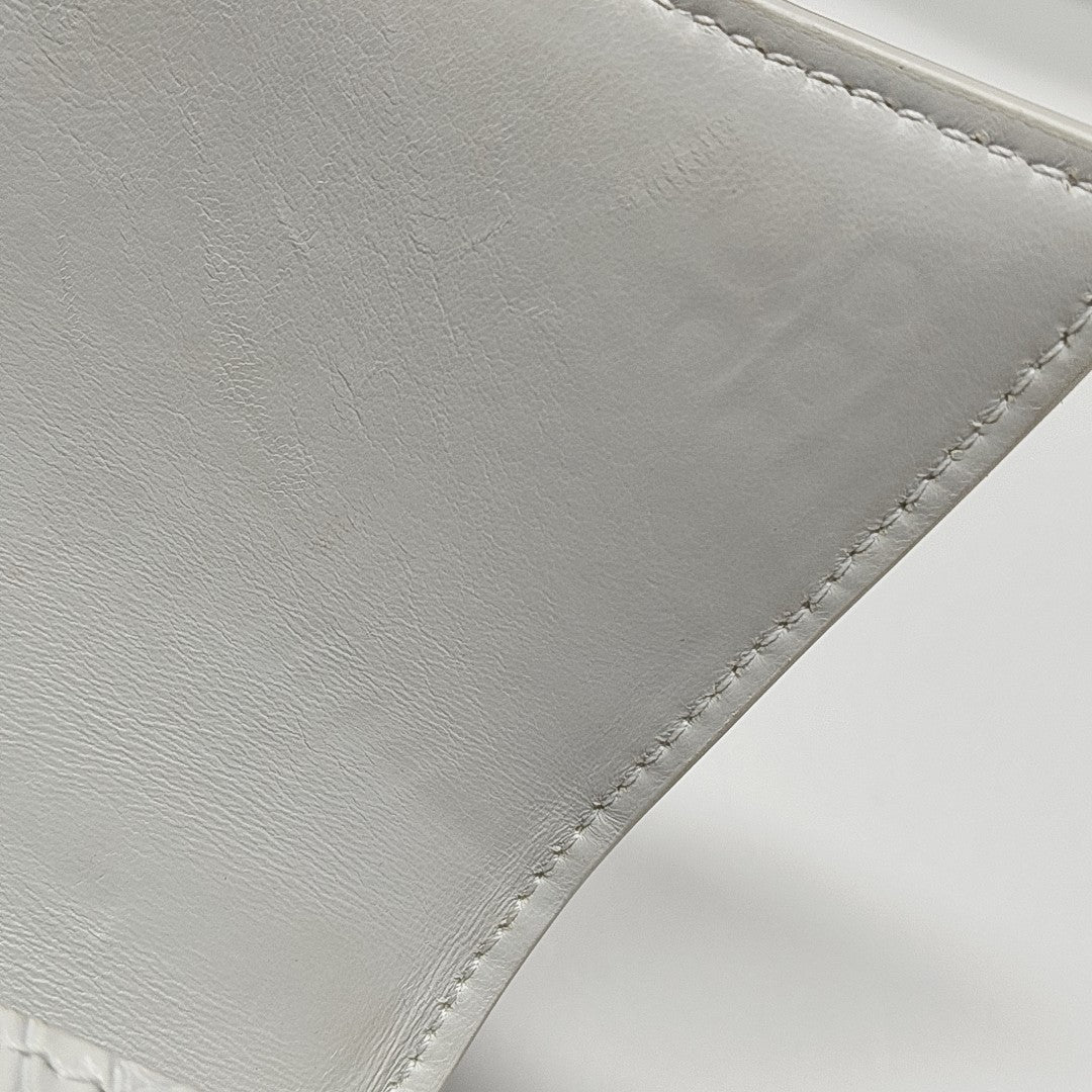 Hourglass Small Calfskin White