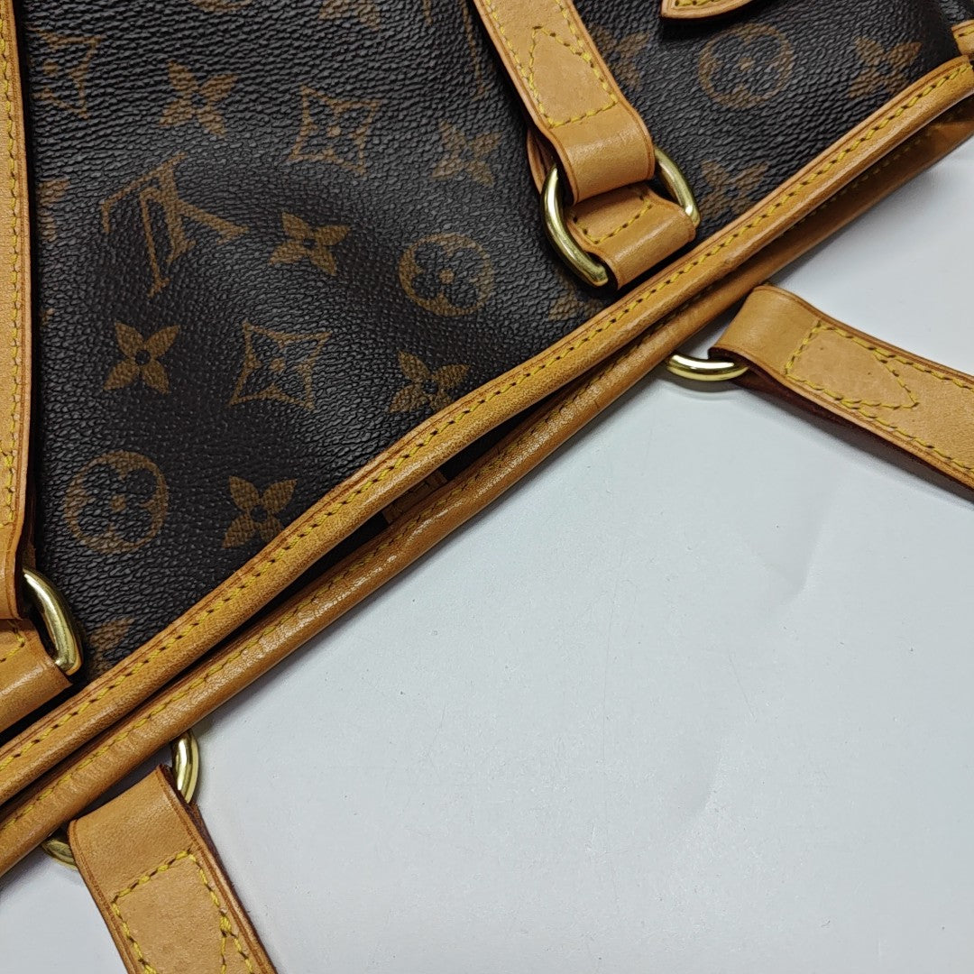 BATIGNOLLES GM Monogram Coated Canvas Brown