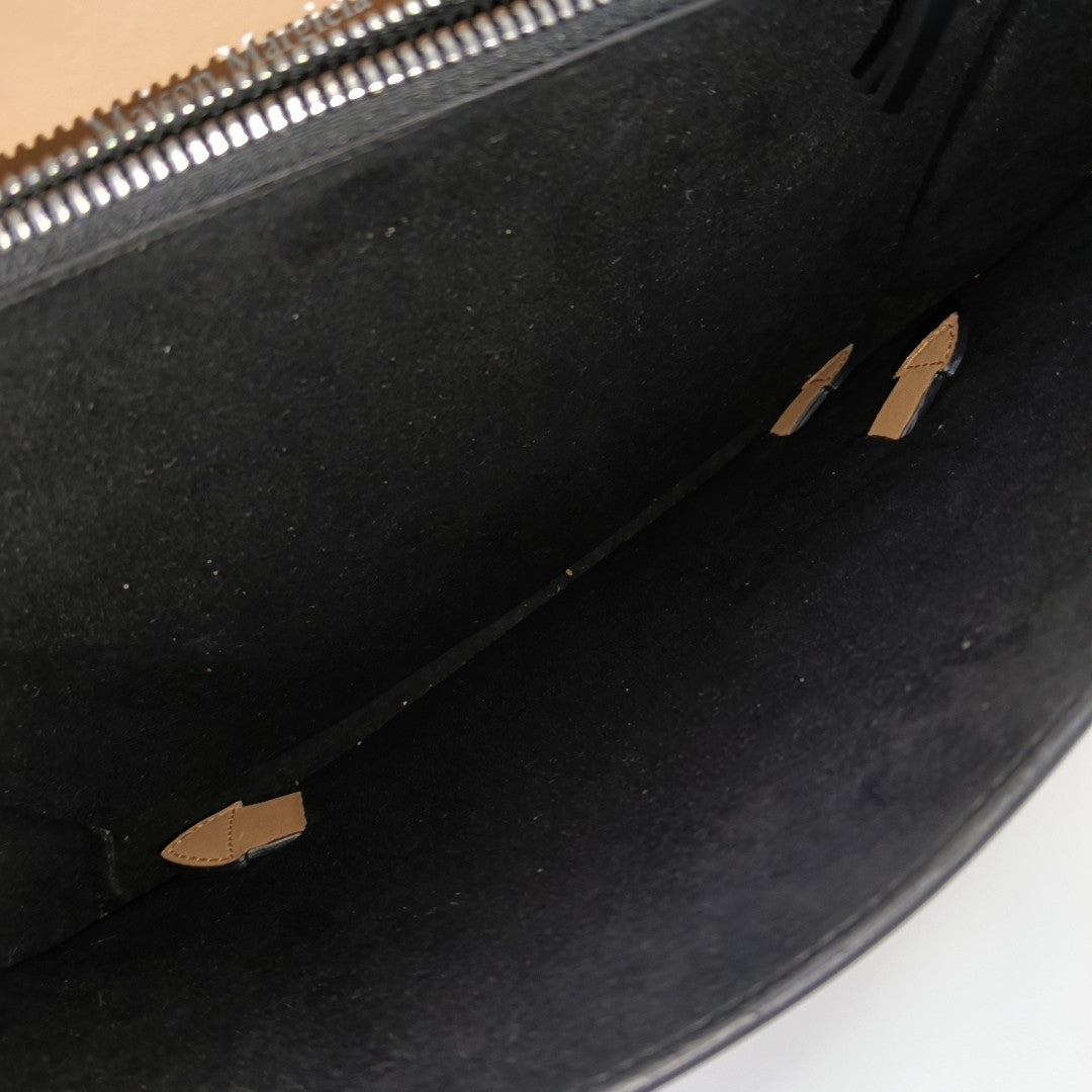 Patent Leather Shoulder Bag Black