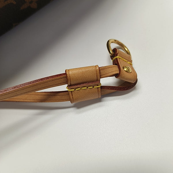 NEVERFULL MM Monogram Coated Canvas Brown