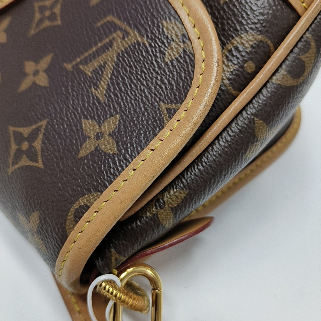 DIANE Monogram Coated Canvas Brown