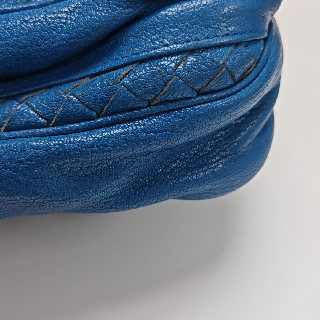 Calfskin Shoulder Bag Blue
