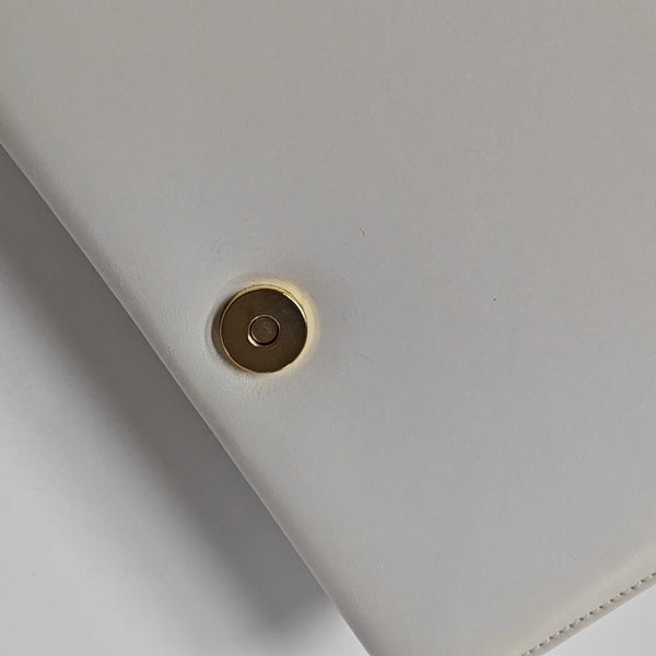 Calfskin Shoulder Bag White