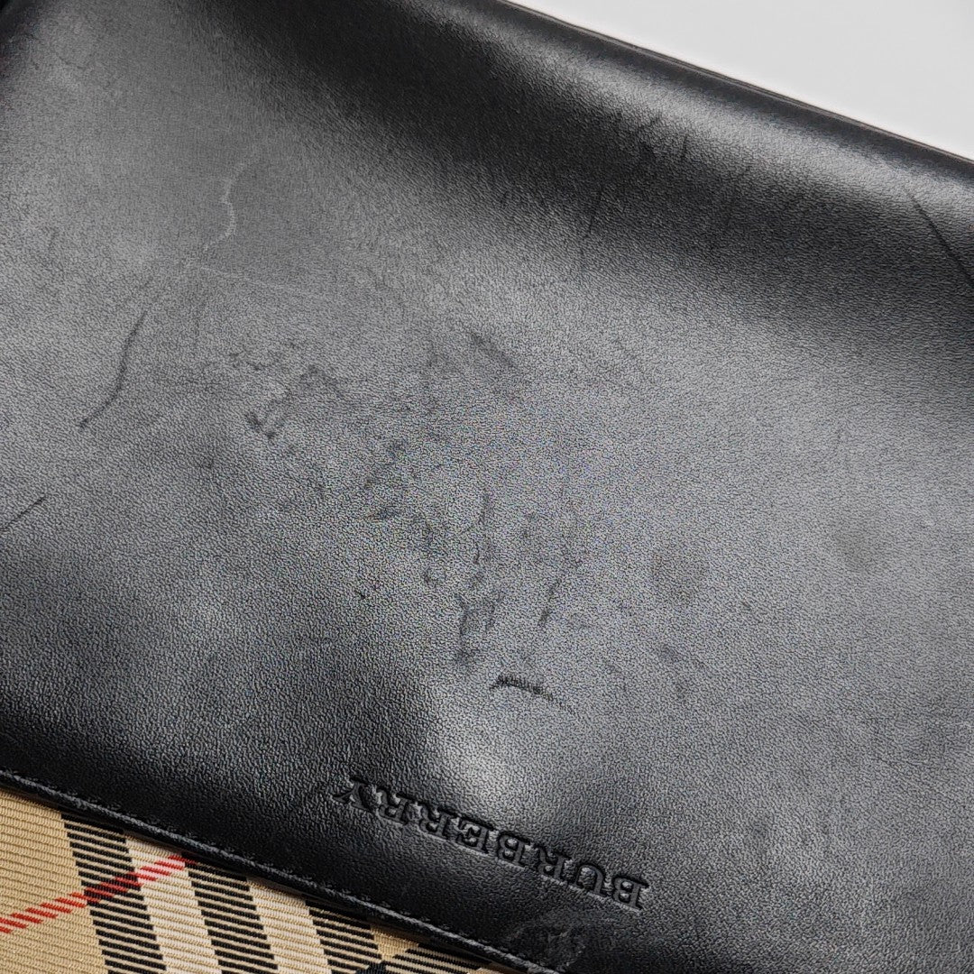 Calfskin Top Handle Bag Black