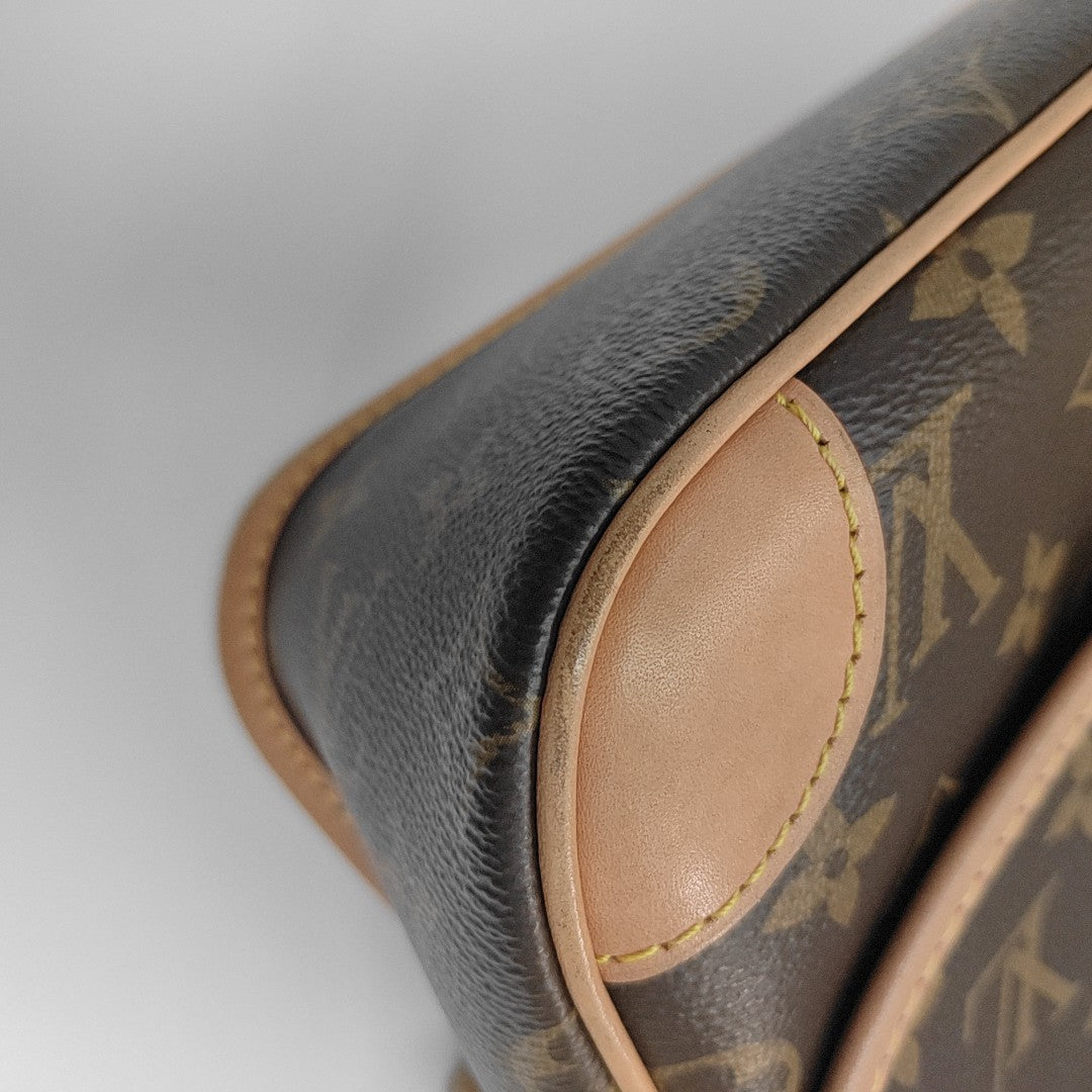 DIANE Monogram Coated Canvas Brown