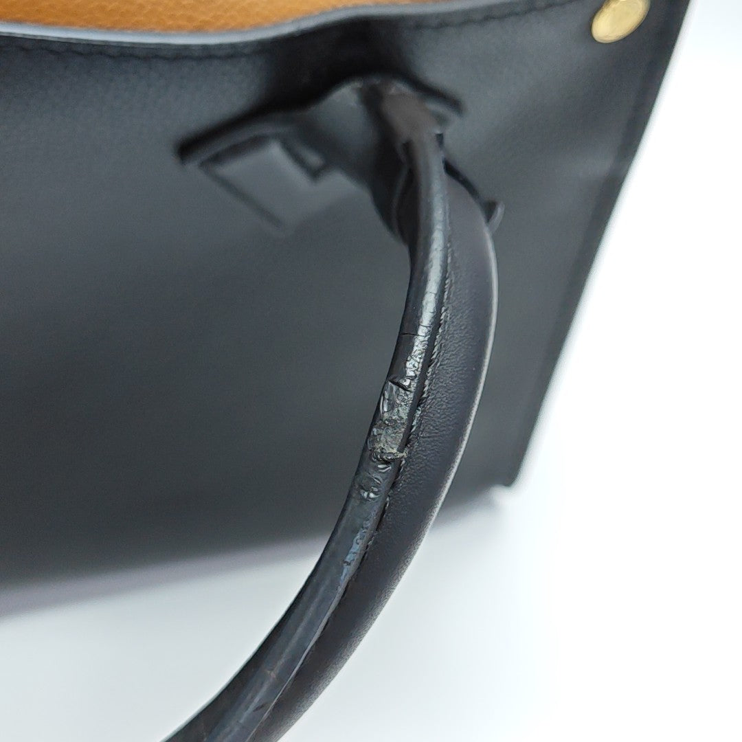 ON MY SIDE MM Monogram Calfskin Black