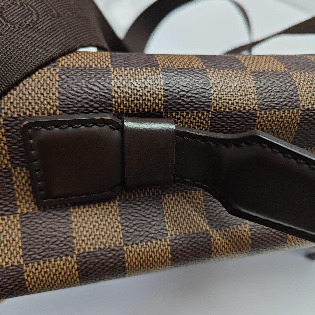 BROADWAY Damier Ebene Coated Canvas Brown
