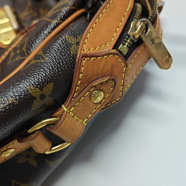 STRESA Monogram Coated Canvas Brown