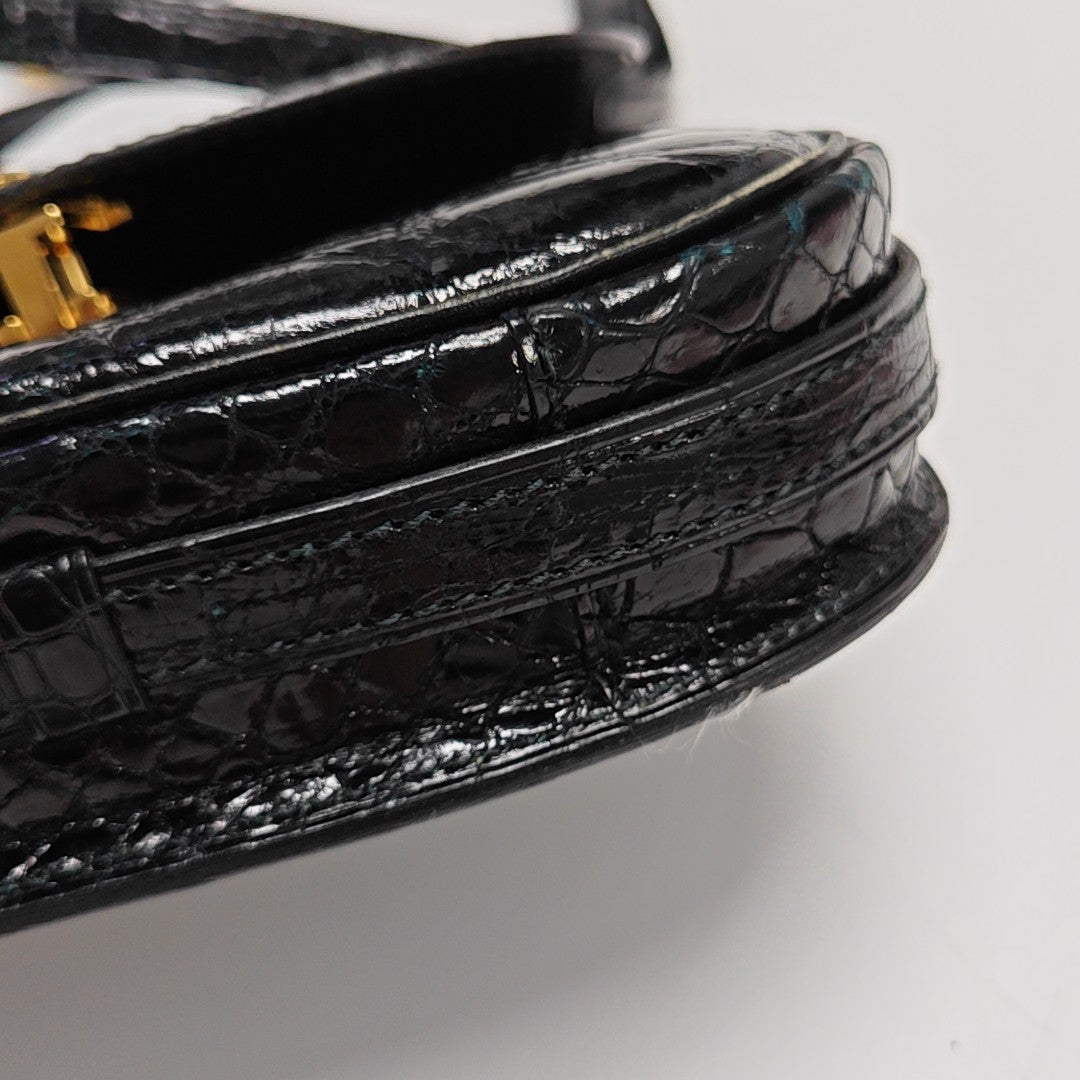 Calfskin Shoulder Bag Black