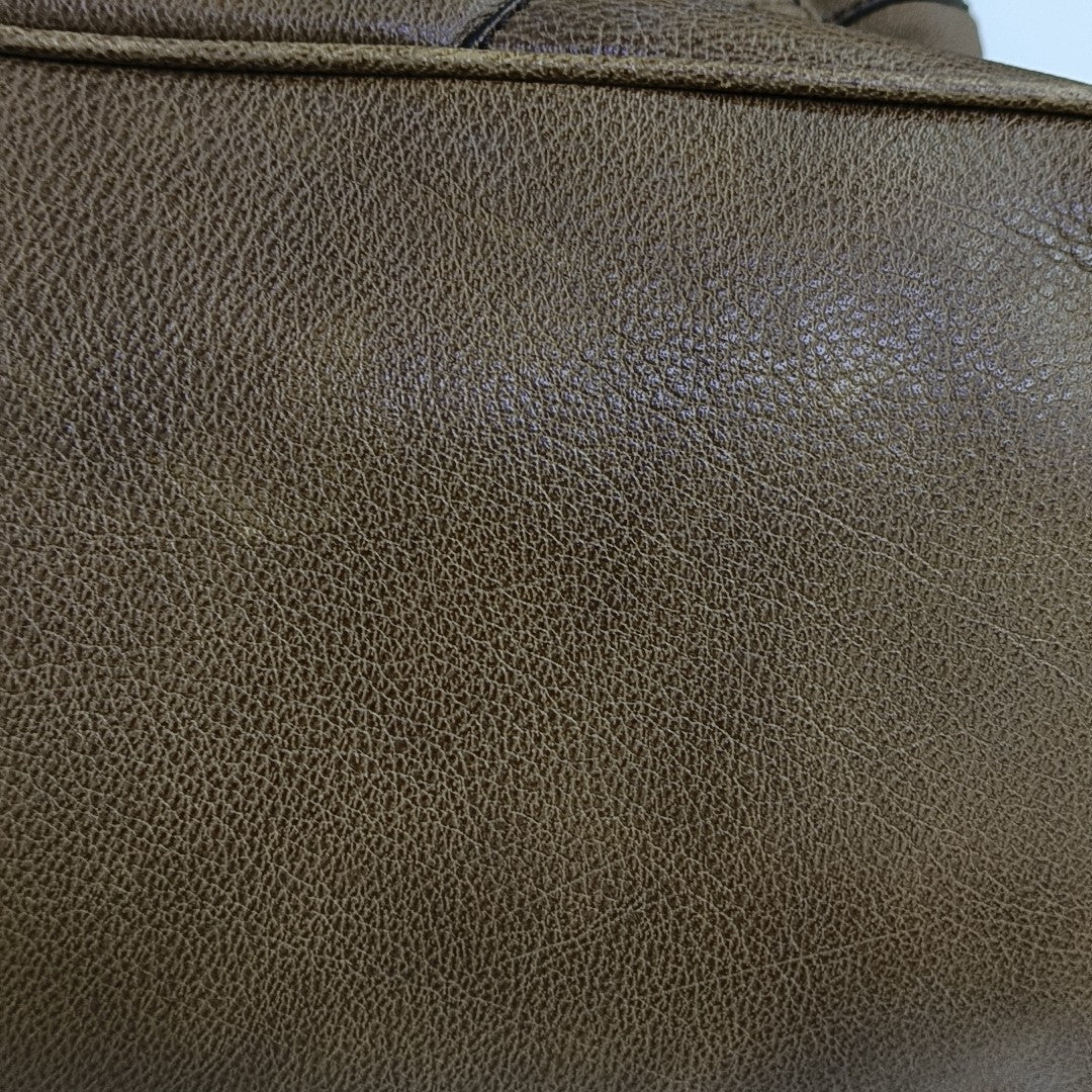 Calfskin Shoulder Bag Brown
